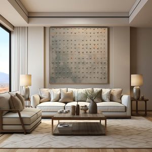 Large Earthy Canvas Wall Painting Earthy Texture Abstract Art Brown Minimalist Wall Art Wabi Sabi Art