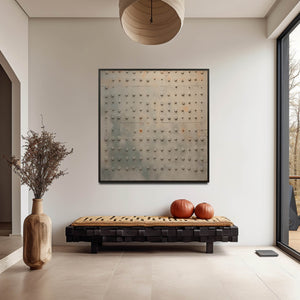Large Earthy Canvas Wall Painting Earthy Texture Abstract Art Brown Minimalist Wall Art Wabi Sabi Art