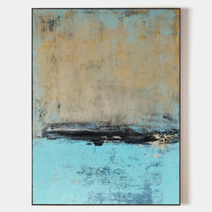 Blue And Golden Abstract Art #US00710