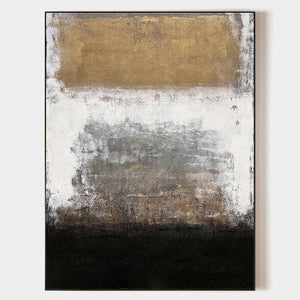 Gold And Black Abstract Art #US00712