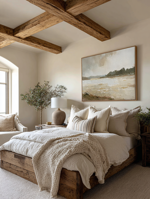 Vintage Lake Landscape Oil painting Rustic Lake Art Painting Vintage Rustic Lake Oil Painting