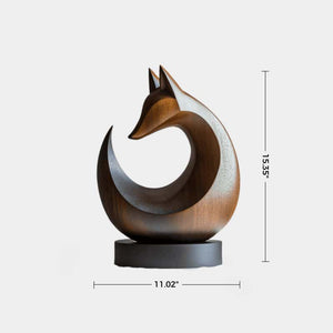 Fox Wood Sculpture #WA085